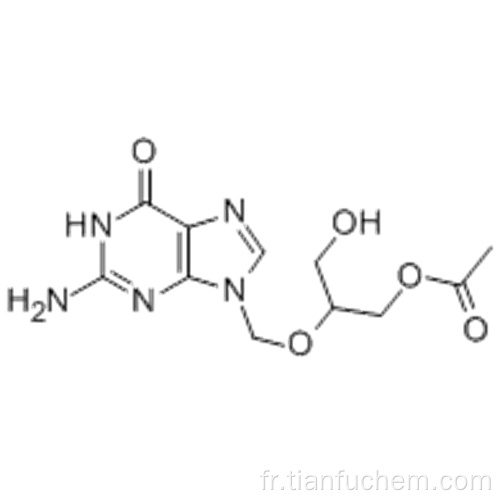 6H-Purine-6-one, 9 - [[2- (acétyloxy) -1- (hydroxyméthyl) éthoxy] méthyl] -2-amino-1,9-dihydro-CAS 88110-89-8